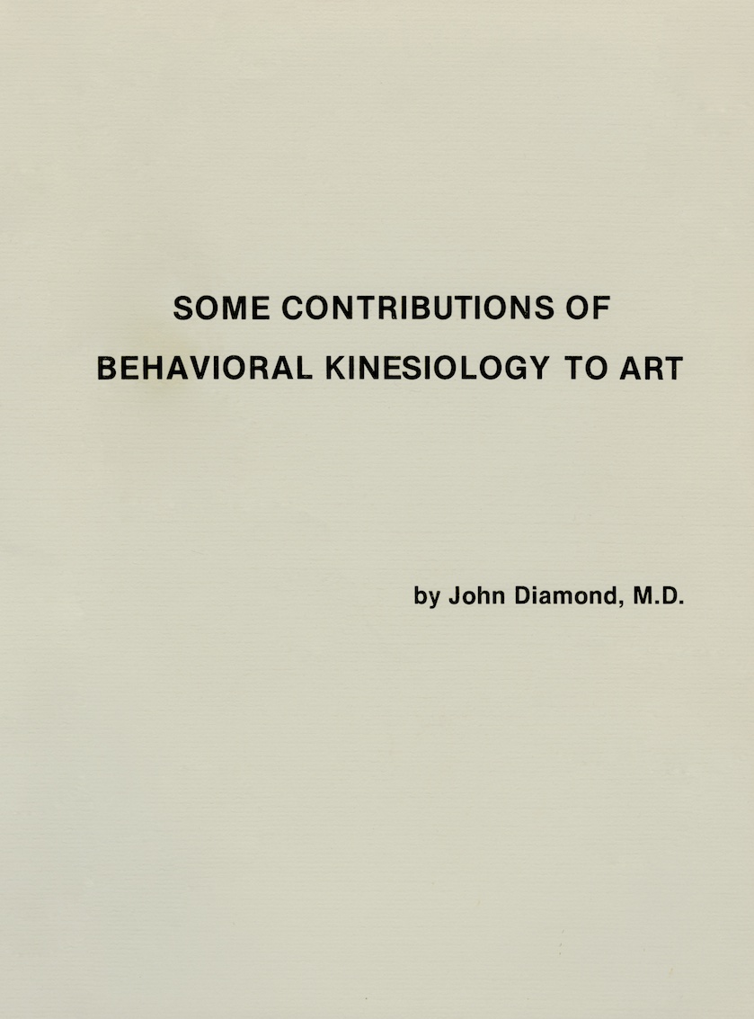 Some Contributions of Behavioral Kinesiology to Art book cover